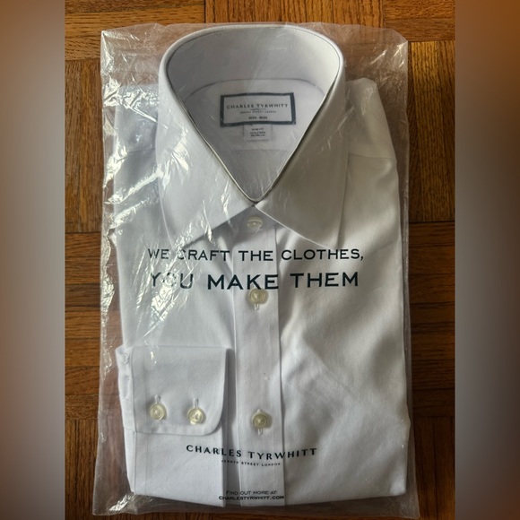 charles twill dress shirt Charles Tyrwhitt Men's Classic Fit Non Iron Twill Shirt